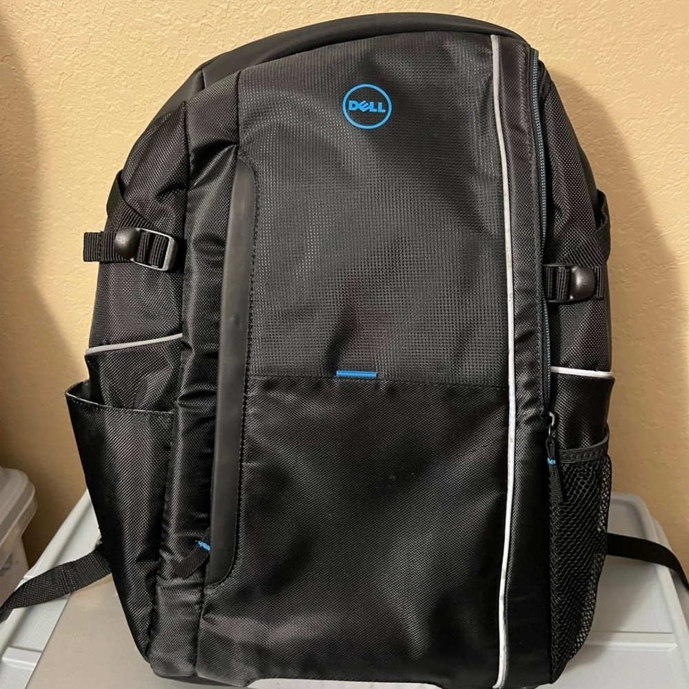 Dell Black and Blue Laptop Backpack
